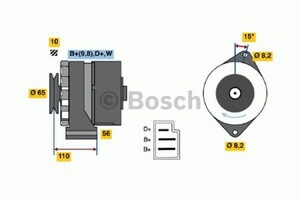 Фото Генератор Bosch 0 986 033 350