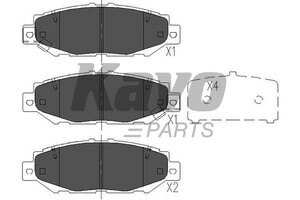 Фото Комплект гальмівних колодок, дискове гальмо KAVO PARTS KBP-9062