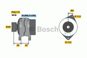 Фото Генератор Bosch 0 986 040 631