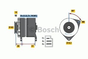 Фото Генератор Bosch 0 986 033 860