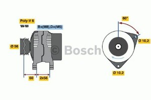 Фото Генератор Bosch 0 986 039 250