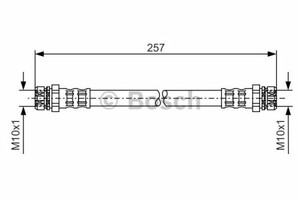Фото Гальмівний шланг Bosch 1 987 476 101