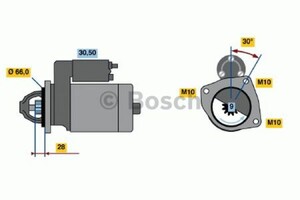 Фото Стартер Bosch 0 986 010 220