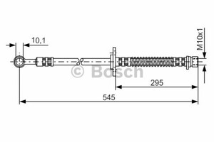 Фото Гальмівний шланг Bosch 1 987 476 592