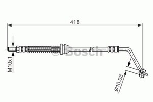 Фото Гальмівний шланг Bosch 1 987 476 620