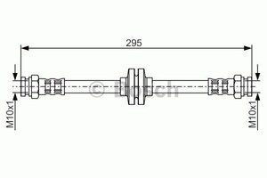 Фото Гальмівний шланг Bosch 1 987 476 632