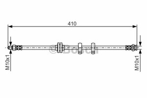 Фото Гальмівний шланг Bosch 1 987 476 638