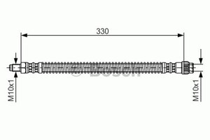 Фото Гальмівний шланг Bosch 1 987 476 672