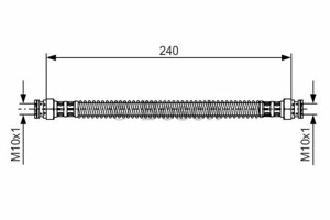Фото Гальмівний шланг Bosch 1 987 476 676