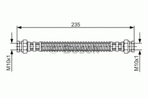 Фото Гальмівний шланг Bosch 1 987 476 685
