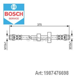 Фото Гальмівний шланг Bosch 1 987 476 698