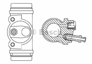 Фото Колісний гальмівний циліндр Bosch F 026 002 367