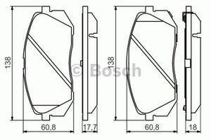 Фото Колодки гальмівні дискові Bosch 0 986 494 559