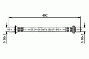 Фото Гальмівний шланг Bosch 1 987 476 721