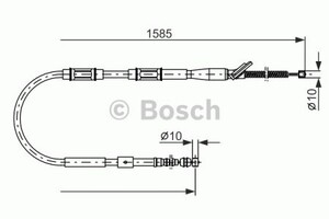 Фото Трос, паркувальна гальмівна система Bosch 1 987 477 413