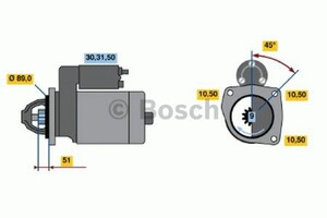 Фото Стартер Bosch 0 986 010 980