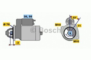 Фото Стартер Bosch 0 986 017 470