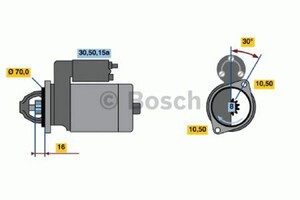 Фото Стартер Bosch 0 986 012 111