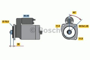 Фото Стартер Bosch 0 986 012 851