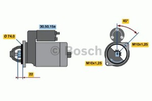 Фото Стартер Bosch 0 986 012 861