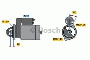 Фото Стартер Bosch 0 986 013 531