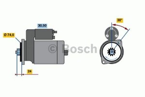 Фото Стартер Bosch 0 986 013 571