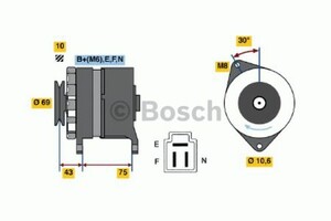 Фото Генератор Bosch 0 986 032 591