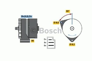 Фото Генератор Bosch 0 986 033 070