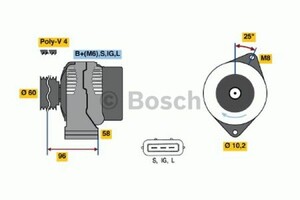 Фото Генератор Bosch 0 986 040 501