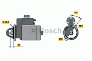 Фото Стартер Bosch 0 986 013 801