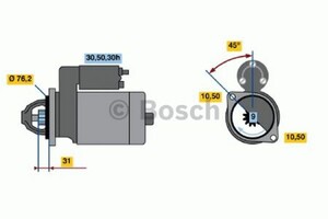 Фото Стартер Bosch 0 986 015 050