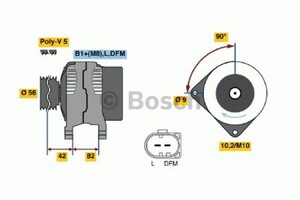 Фото Генератор Bosch 0 986 044 340