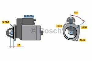 Фото Стартер Bosch 0 986 013 220