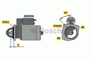 Фото Стартер Bosch 0 986 010 660