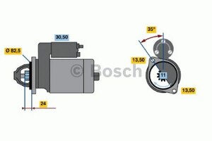 Фото Стартер Bosch 0 986 016 200