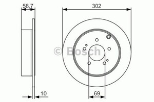 Фото Гальмівний диск Bosch 0 986 479 532