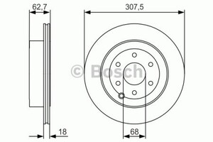 Фото Гальмівний диск Bosch 0 986 479 R21