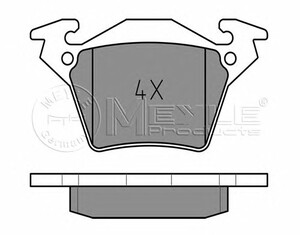 Фото Колодки гальмівні дискові задні, комплект Meyle 025 230 2017