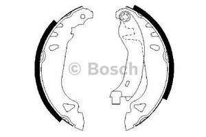 Фото Колодки гальмівні барабанні Bosch 0 986 487 250