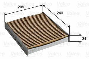 Фото Фільтр повітря внутрішнього простору Valeo 701027