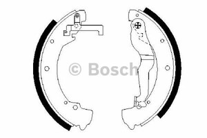 Фото Комплект гальмівних колодок Bosch 0 986 487 312