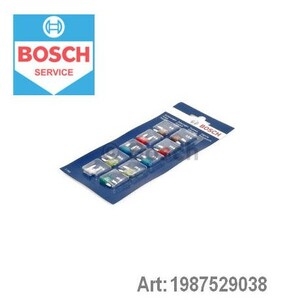 Фото Комплект запобіжників (міні, з плоскими контактами) Bosch 1 987 529 038