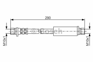 Фото Гальмівний шланг Bosch 1 987 476 204