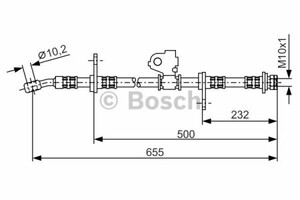 Фото Гальмівний шланг Bosch 1 987 476 322