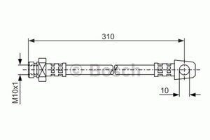 Фото Гальмівний шланг Bosch 1 987 476 957