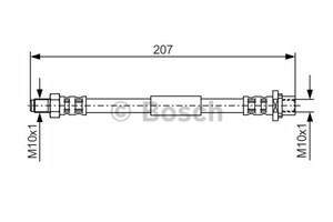 Фото Гальмівний шланг Bosch 1 987 476 974