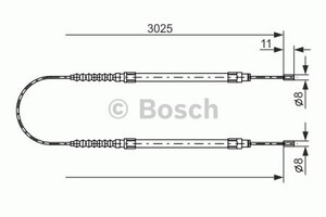 Фото Трос, паркувальна гальмівна система Bosch 1 987 477 113