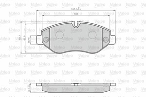 Фото Гальмівні колодки Valeo 872229