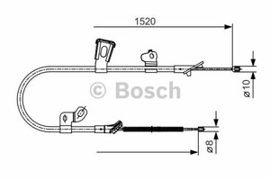 Фото Трос, паркувальна гальмівна система Bosch 1 987 477 918