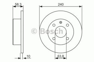 Фото Гальмівний диск Bosch 0 986 479 828